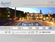 Tablet Screenshot of aguazulpousada.com